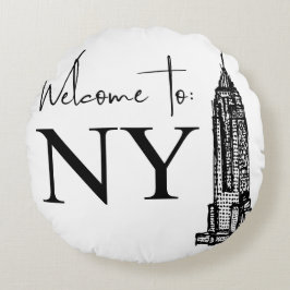NYへようこそ ラウンドクッション