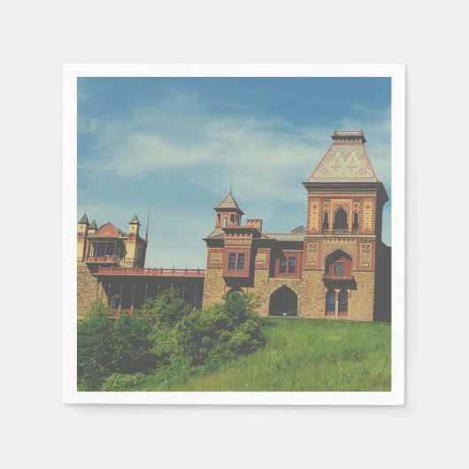 NYエステート、アーティスト・フレデリック・エドウィン・チャーチ・ハドソン スタンダードカクテルナプキン (正面)