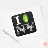 NYクラフトビール大好き! スクエアシール (封筒)