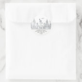 NYシティアパートメント |新しいホーム住所 シールシール ラウンドシール (バッグ)