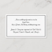 NYシティスカイラインセピアB4ダマスク情報カード エンクロージャーカード (裏面)