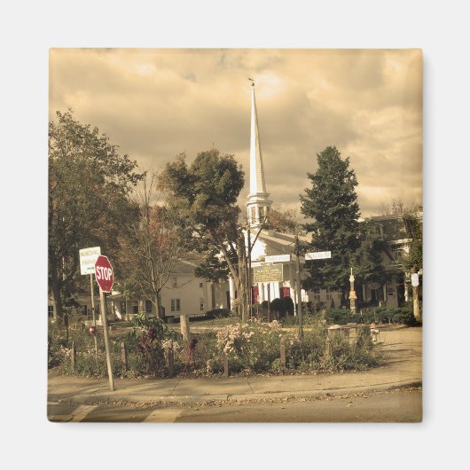 NYタウンスクエアのウッドストック マグネット (正面)