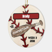 NYトラベルベースボールカスタムキープサケ セラミックオーナメント (左)