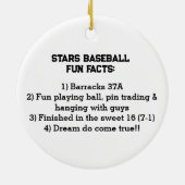 NYトラベルベースボールカスタムキープサケ セラミックオーナメント (裏面)