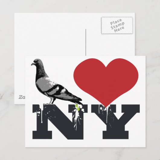 NYハト ポストカード (正面/裏面)