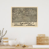 NYパノラママップ – 1899 ポスター (キッチン)