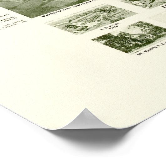 NYパノラママップ – 1925 ポスター (角)