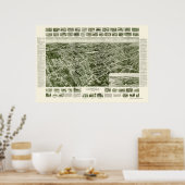 NYパノラママップ – 1925 ポスター (キッチン)