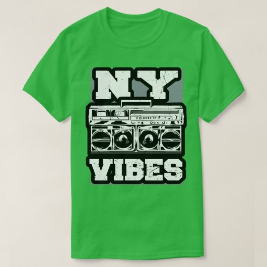 NYビーブスニューヨークシティ通りスタイル Tシャツ (デザイン正面)