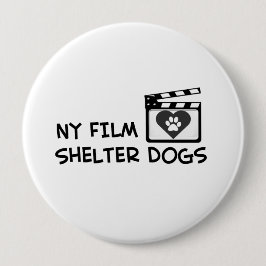 nyフィルムは避難所犬を愛します 缶バッジ