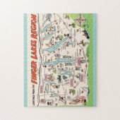 NYフィンガーレイクスイラストレイテッドおもしろいパズル ジグソーパズル (縦)