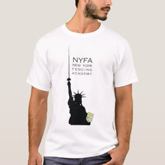 NYフェンシング自由男子ティー像 Tシャツ
