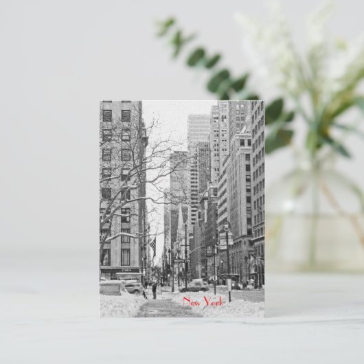 NYペン駅はがきの前の冬 ポストカード (スタンド正面)