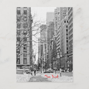 NYペン駅はがきの前の冬 ポストカード