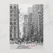 NYペン駅はがきの前の冬 ポストカード (正面)