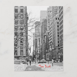 NYペン駅はがきの前の冬 ポストカード