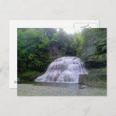 NYポストカード、イサカのエンフィールドグレン秋 ポストカード (正面/裏面)