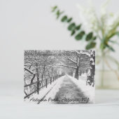 NYポストカードSnowy Lane Astoria ポストカード (スタンド正面)