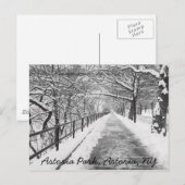 NYポストカードSnowy Lane Astoria ポストカード (正面/裏面)