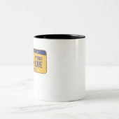 NYマイファーストラブライセンスプレート ツートーンマグカップ (中央)