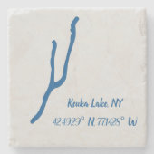 NYマーブルコースターKeuka Lake ストーンコースター (正面)