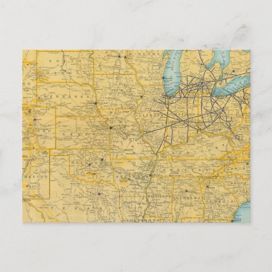 NY中心線 ポストカード (正面)