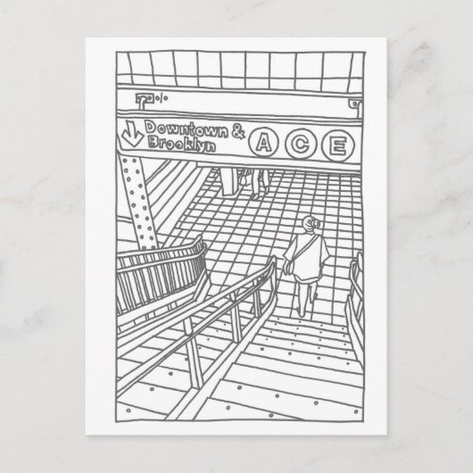 NY地下鉄 ポストカード (正面)
