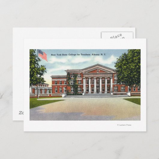 NY州大学外観先生 ポストカード (正面/裏面)