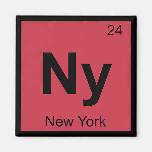 Ny -ニューヨーク化学周期表の記号都市 マグネット