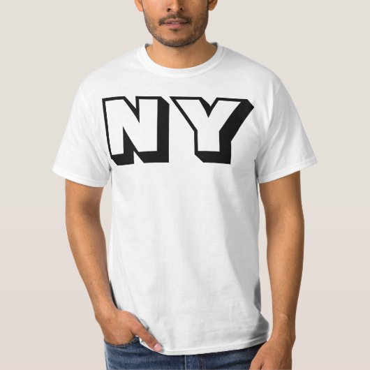 NY（ニューヨーク）スタイル2 Tシャツ (正面)