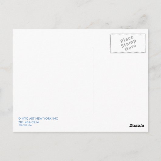 NY ポストカード (裏面)