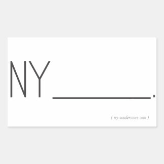 NY_____ロゴシール。 長方形シール