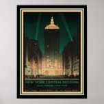 NY Central /Helmsley Building ca.1930 ポスター<br><div class="desc">Chesley Bonestell's design for the  New York Central Building,  1930. Fifty years later it was renamed the Helmsley Building.</div>