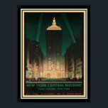 NY Central /Helmsley Building ca.1930 ポスター<br><div class="desc">Chesley Bonestell's design for the  New York Central Building,  1930. Fifty years later it was renamed the Helmsley Building.</div>