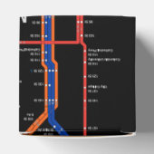 NY-Cityの地下鉄の地図 フェイバーボックス (上部)