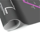 NY-Cityの地下鉄の地図 ラッピングペーパー (ロールコーナー)