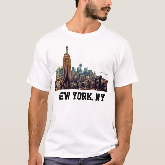 NY City Skyline ESB、LM 7 Tシャツ (正面)