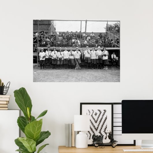 NY Female Giants Baseball, 1913 ポスター (ホームオフィス)