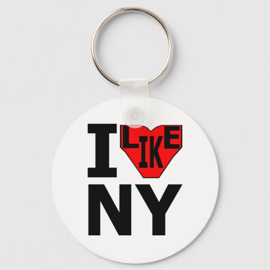 NY Keychain 3が好き キーホルダー (正面)