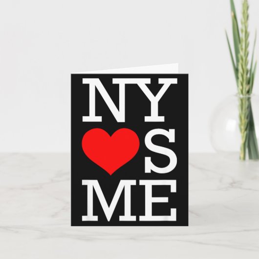 Ny Loves Me Funny I Heart New York カード (正面)