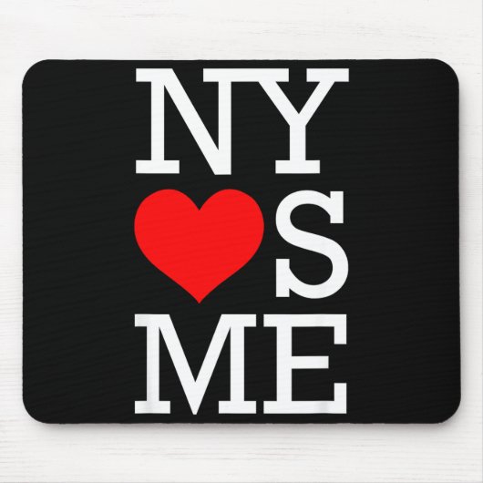 Ny Loves Me Funny I Heart New York  マウスパッド (正面)