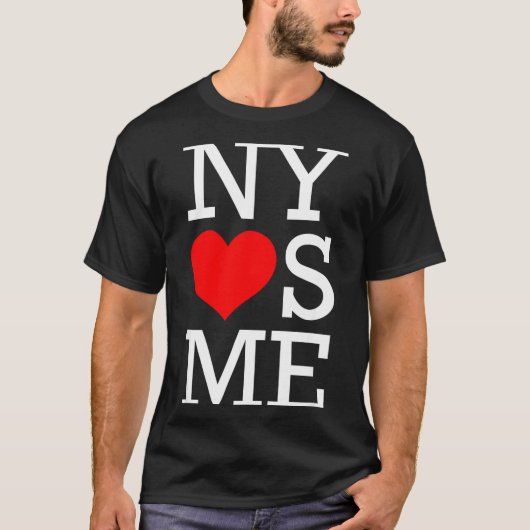 Ny Loves Me Funny I Heart New York  Tシャツ (正面)