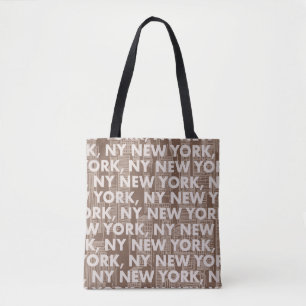 NY NEW YORKグラフィックパターン トートバッグ