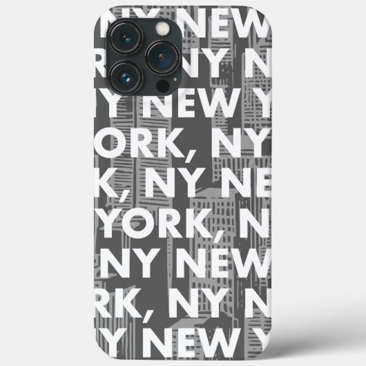 NY NEW YORKグラフィックパターン Case-Mate iPhoneケース (裏面)