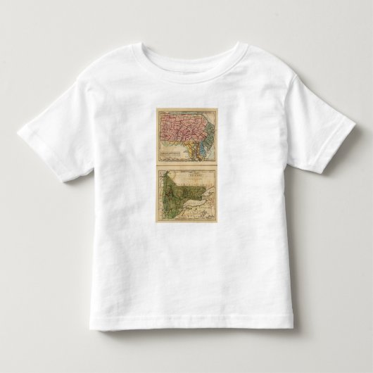 NY、NJ、Pa、Del、Md トドラーTシャツ (正面)