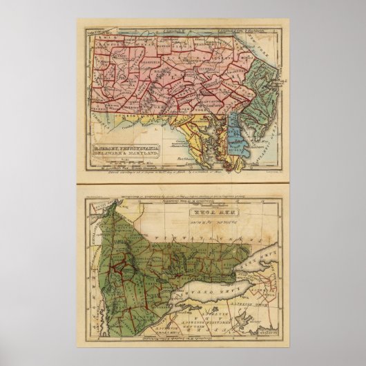 NY、NJ、Pa、Del、Md ポスター (正面)