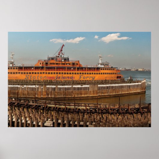 NY, NY – スタテンアイランドフェリー ポスター (正面)