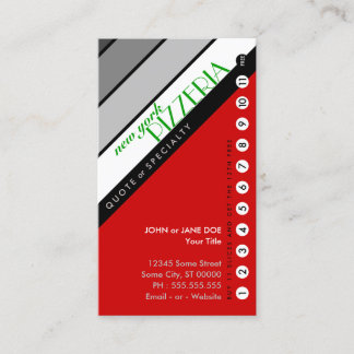 NY PIZZERIA punchcard : (11買無料) ロイヤリティカード