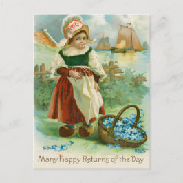 NY Public Library Vintage Birthday Card # 3 ポストカード