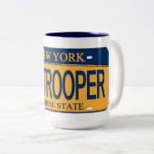 NY TROOPER NY ナンバープレート マグカップ (正面右)